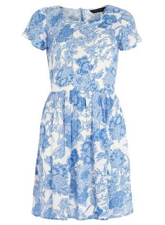 Dorothy Perkins Floral Crinkle Swing Dress