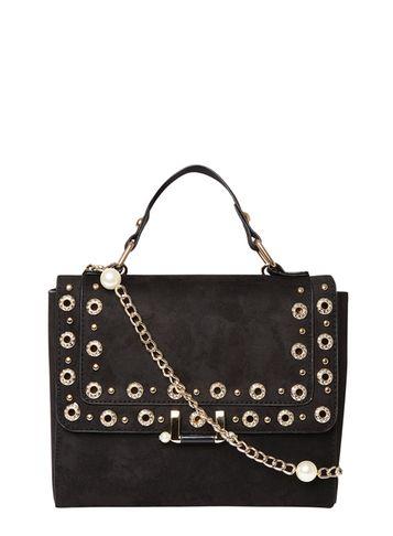 Dorothy Perkins Black Pearl Eyelet Crossbody Bag