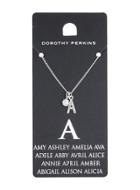 Dorothy Perkins A Initial Necklace