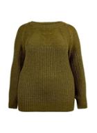 Dorothy Perkins *dp Curve Khaki Boucle Roll Neck Jumper