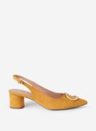 Dorothy Perkins Yellow 'emma' Heeled Court Shoes