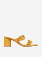 Dorothy Perkins Yellow Sooty Round Buckle Sandals