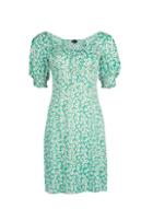 Dorothy Perkins *green Ditsy Print Tea Dress