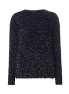 Dorothy Perkins Navy Sparkly Fluffy Jumper