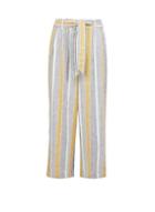 Dorothy Perkins Multi Colour Stripe Print Linen Culotte Trousers