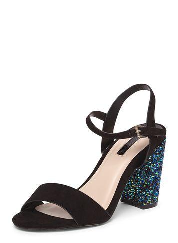 Dorothy Perkins Black 'brooke' Glitter Sandals