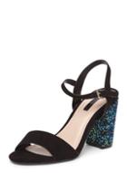 Dorothy Perkins Black 'brooke' Glitter Sandals