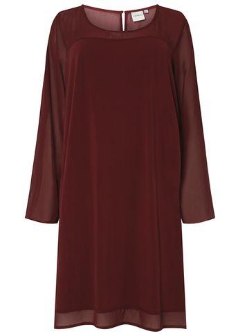 Dorothy Perkins *juna Rose Curve Red Mesh Shift Dress