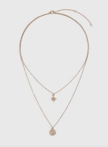 Dorothy Perkins Gold Star Layered Necklace