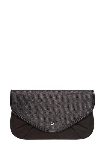 Dorothy Perkins Black Piped Stud Clutch Bag