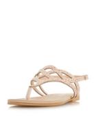 Dorothy Perkins *head Over Heels By Dune Nude 'loula' Flat Sandals