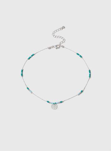 Dorothy Perkins Turquoise Bead Choker Necklace