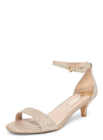 Dorothy Perkins Gold Sundae Heeled Sandals