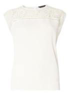 Dorothy Perkins Ivory Lace Insert Tee