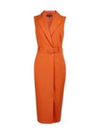 Dorothy Perkins Orange Utility Belted Dress