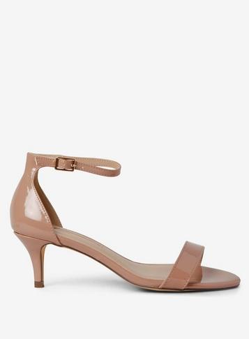 Dorothy Perkins Nude 'sunset' Kitten Heel Sandals