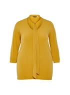 Dorothy Perkins *dp Curve Yellow Pussybow Top