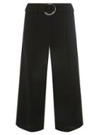 Dorothy Perkins Black O-ring Wide Cropped Trousers
