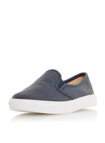 Dorothy Perkins *head Over Heels By Dune Navy Blue 'elsaa' Trainers