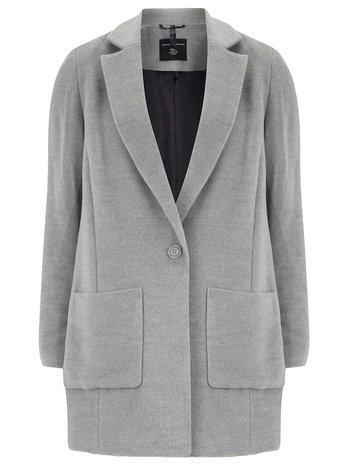 Dorothy Perkins Grey Brushed Boyfriend Coat
