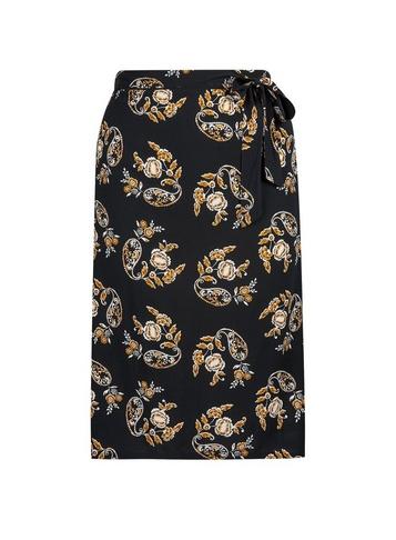 Dorothy Perkins *dp Curve Black Printed Midi Skirt