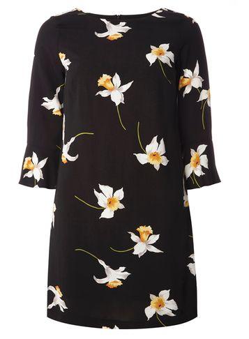 Dorothy Perkins Petite Black Daffodil Dress