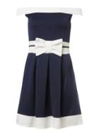 Dorothy Perkins *navy Off Theshoulder Dress