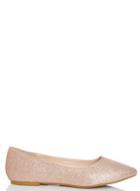 Dorothy Perkins *quiz Rose Gold Glitter Pumps