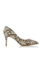 *head Over Heels By Dune Multi Colour Snake Print Aisla Court Shoes