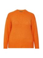 Dorothy Perkins *dp Curve Orange Step Hem Jumper