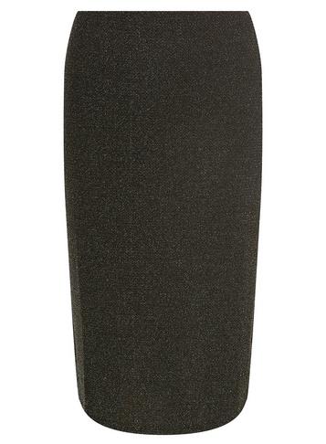 Dorothy Perkins Silver Glitter Pencil Skirt