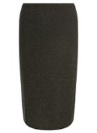 Dorothy Perkins Silver Glitter Pencil Skirt