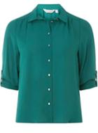 Dorothy Perkins Petite Evergreen Roll Sleeve Shirt