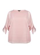*billie & Blossom Curve Blush Tie Sleeve Top
