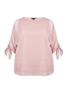 *billie & Blossom Curve Blush Tie Sleeve Top