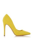 *head Over Heels By Dune Yellow 'aimees' Ladies High Heel Court Shoes