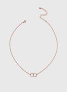 Dorothy Perkins Defined Double Circle Ditsy Necklace