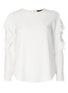 Dorothy Perkins Ivory Lace Ruffle Top