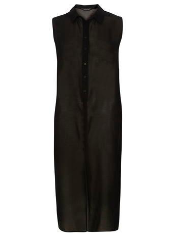 Dorothy Perkins Black Long Line Shirt