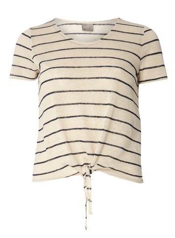 Dorothy Perkins *vero Moda Oatmeal Knot T-shirt