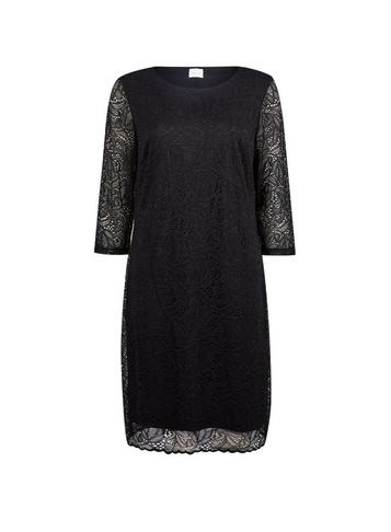 *vila Black Lace Shift Dress