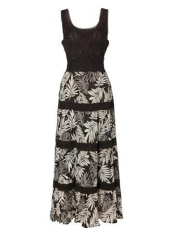 Dorothy Perkins *roman Originals Monochrome Tropical Maxi Dress