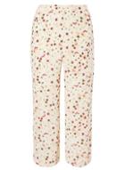 Dorothy Perkins Blush Floral Printed Wide Leg Cropped Trousers