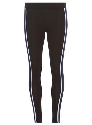 Dorothy Perkins Black And Navy Panel Leggings