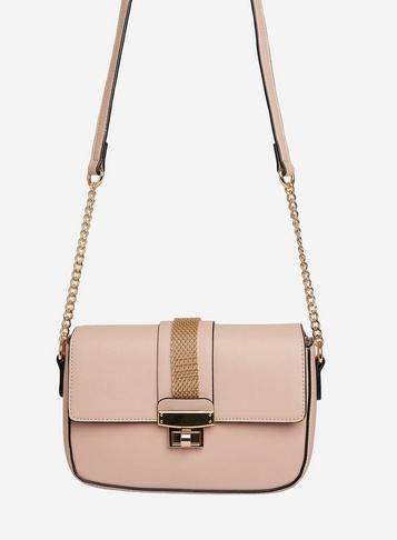 Dorothy Perkins Blush Chain Trim Cross Body Bag