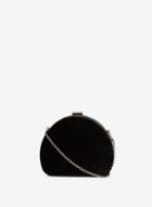 Dorothy Perkins Black Half Moon Box Clutch