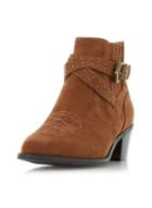 Dorothy Perkins *head Over Heels By Dune 'paxx' Brown Ankle Boots