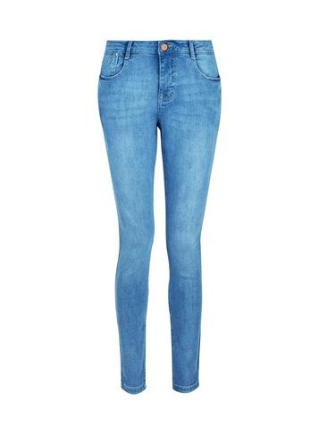 Dorothy Perkins Blue Lightwash 'harper' Skinny Fit Jeans