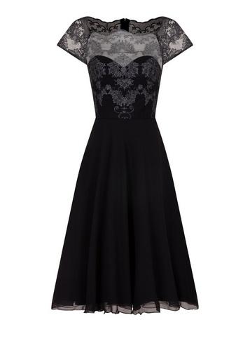 *chi Chi London Cap Sleeve Tea Dress