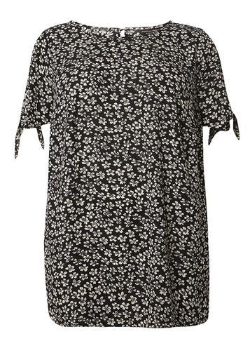 Dorothy Perkins *dp Curve Monochrome Print Tie Blouse